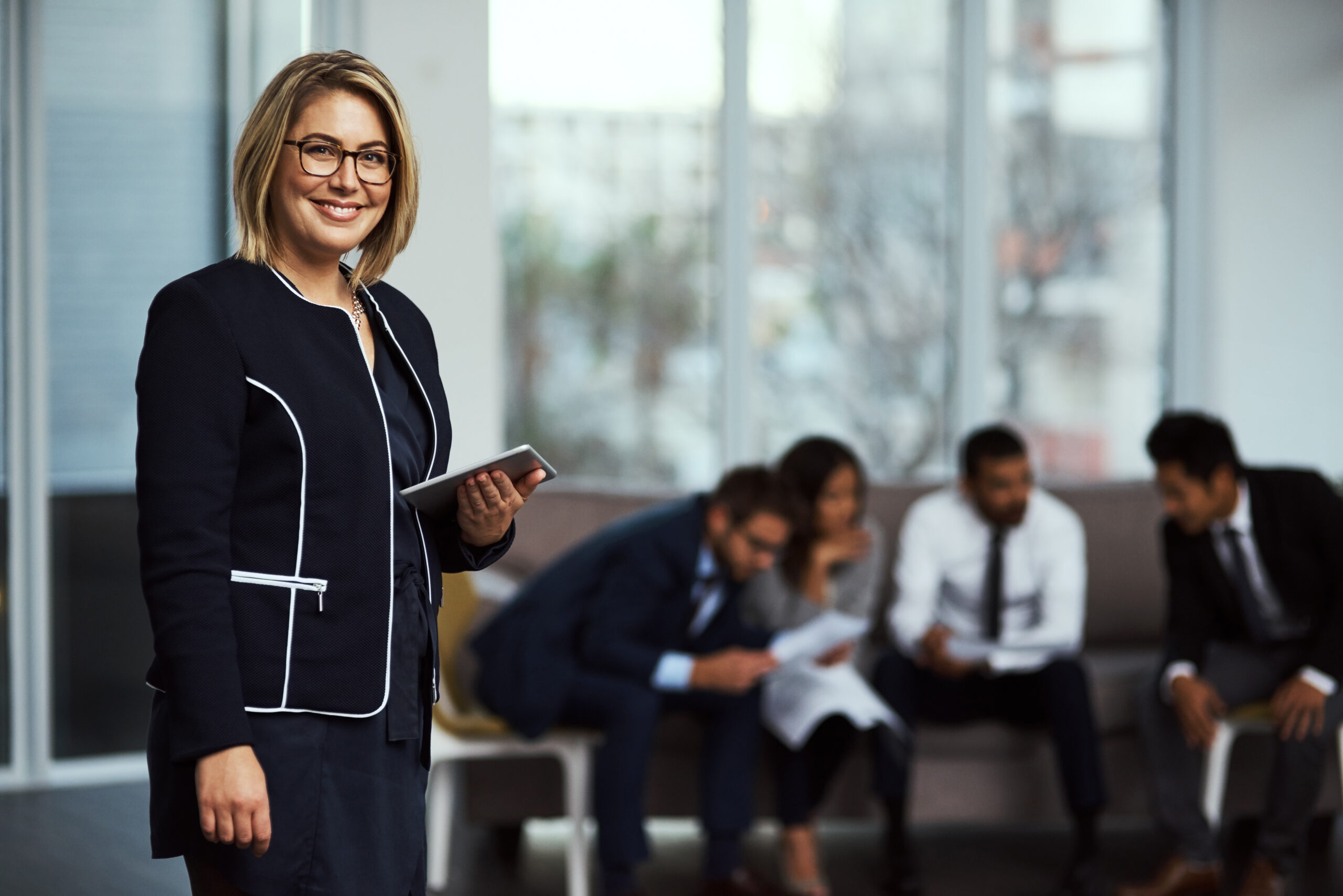 Portrait of a businesswoman ahead of the game